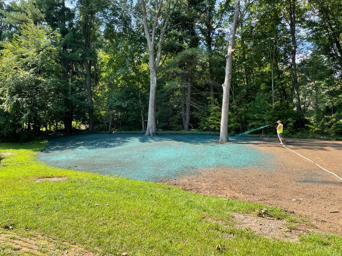 Hydroseeding for CS Property Maintenance in Middlebury, CT