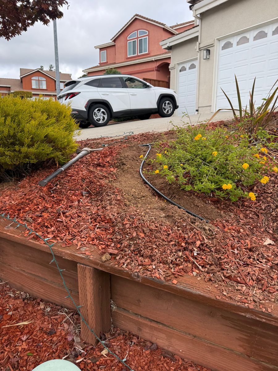 Mulch Installation for CBA Landscaping in Hayward, CA