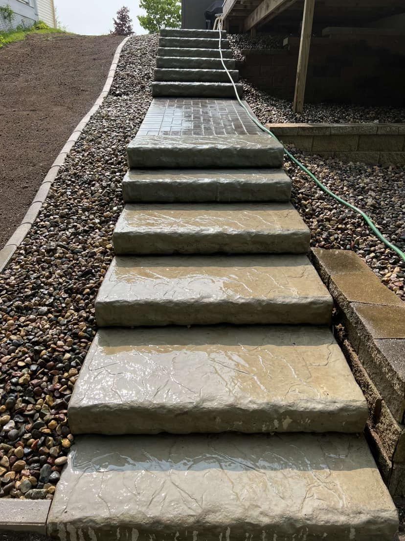 Retaining Wall Installation for Davis Landscaping in Wilson, WI