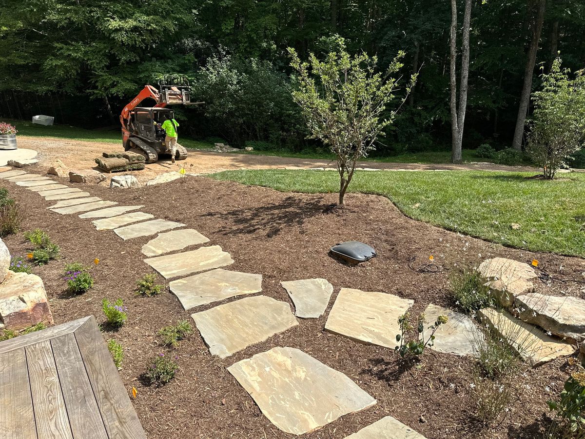 Stone Wall Installation for Rescue Grading & Landscaping in Marietta, SC