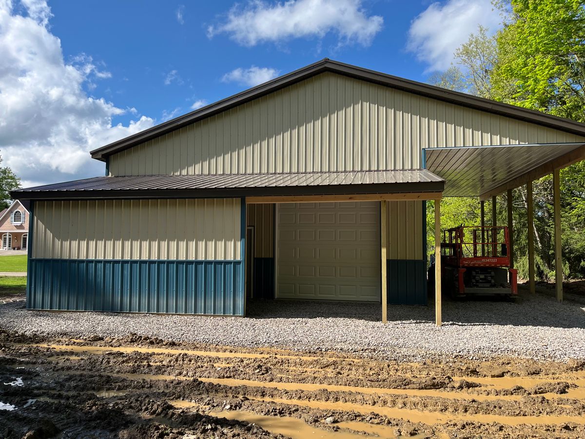 Pole Barn Construction for Minich Contracting LLC in Marion Center, PA