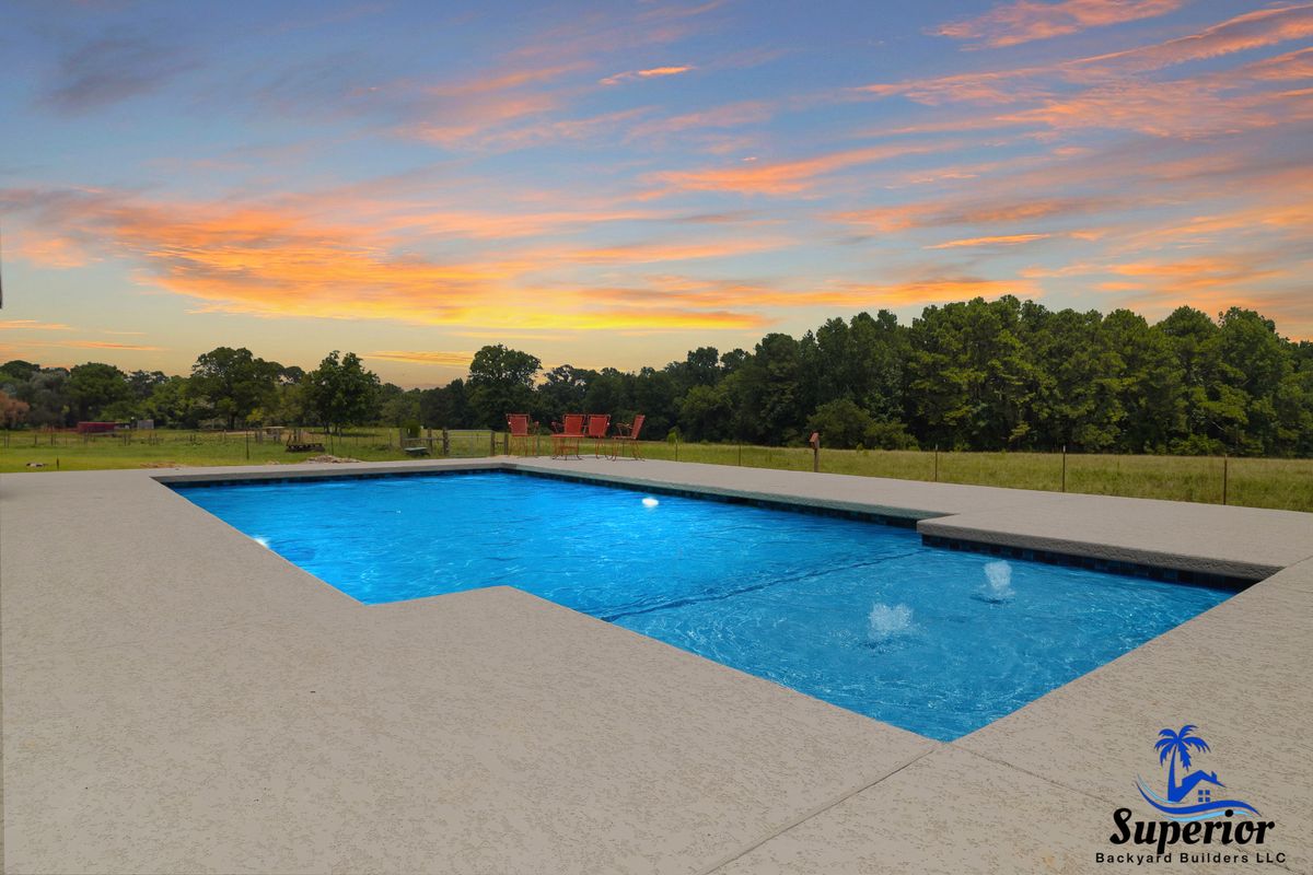 Custom Pool Design for Superior Backyard Builders LLC in Livingston, TX