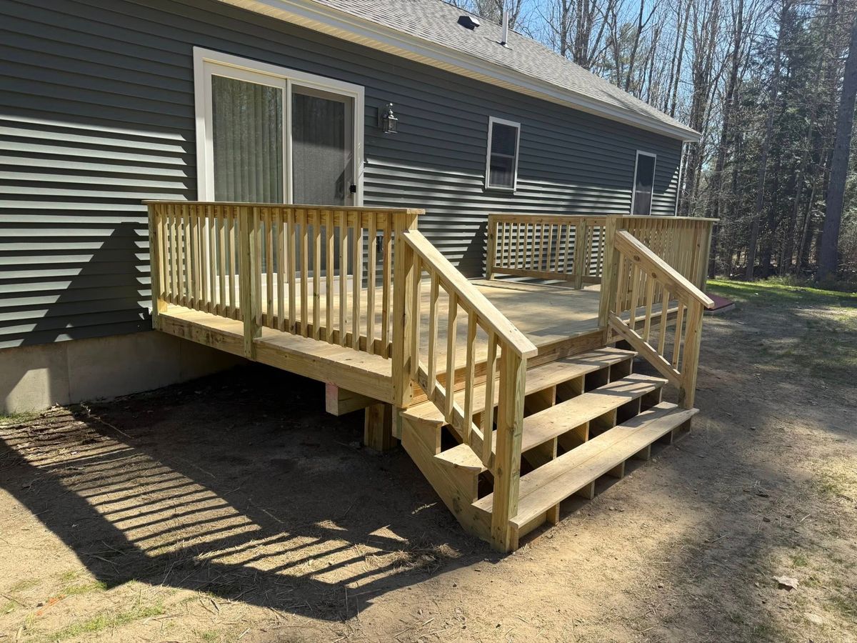 Deck Construction for Maine Roofing and Siding in Richmond, ME