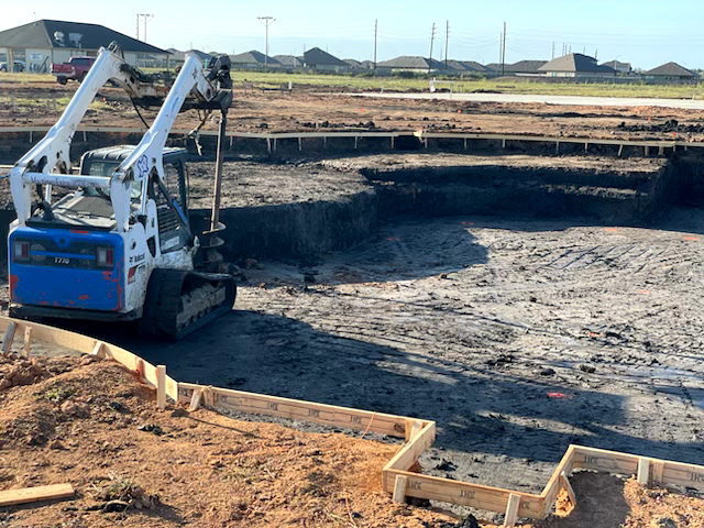 Excavation for Out Back Pool and Spa Creations in The Woodlands, TX