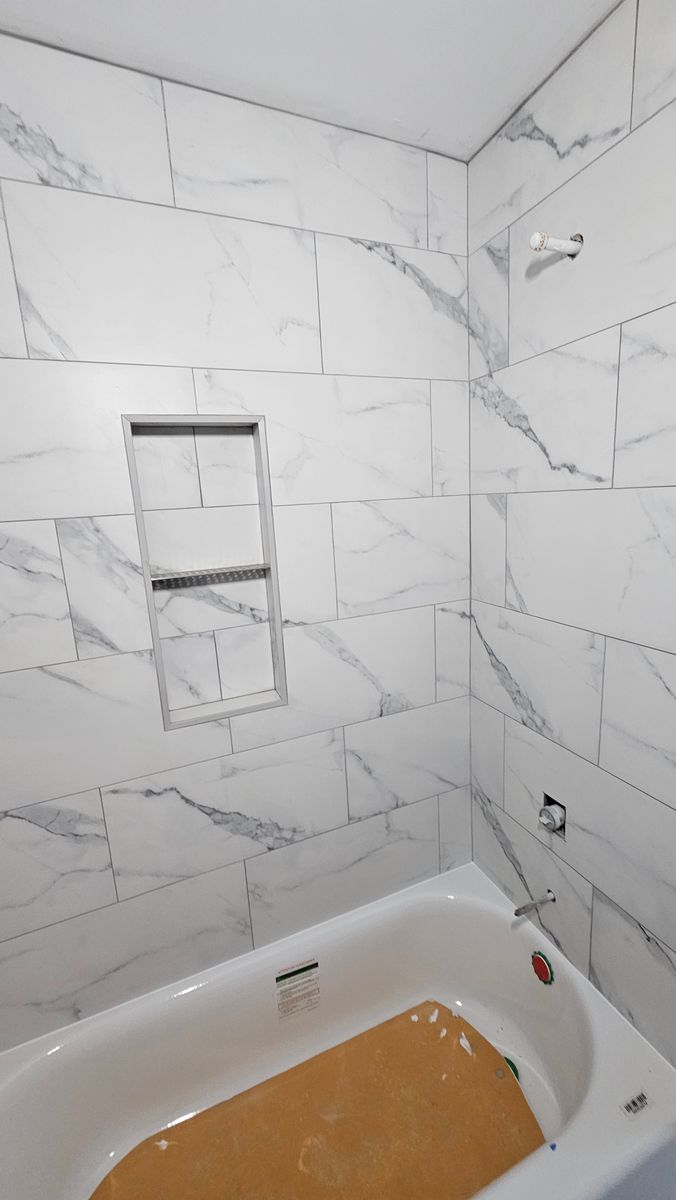 Custom Shower Tiling for Fulford Carpet and Tile in Holden Beach, NC
