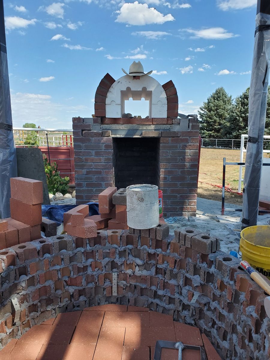 Fireplace, Fire Pits, Pizza Ovens for C. POWERS MASONRY in Loveland, CO