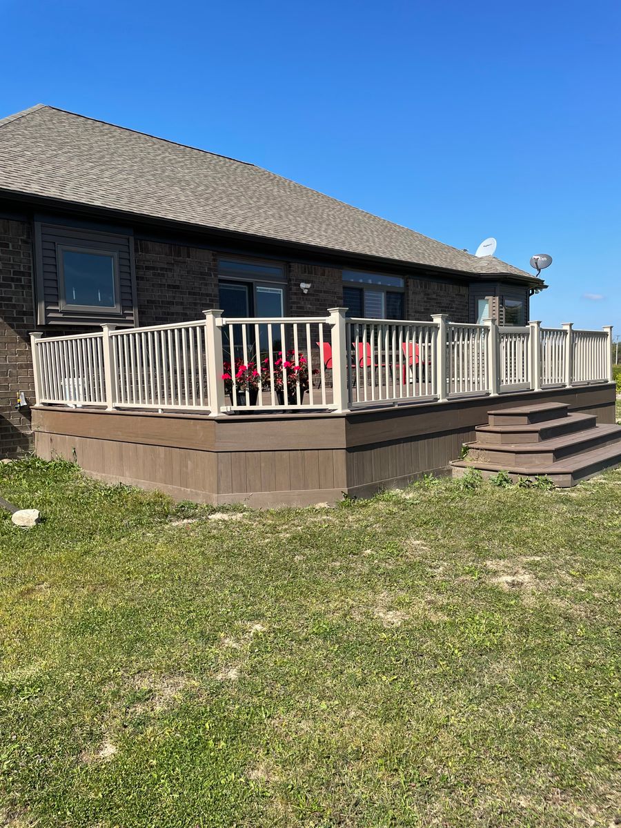 Deck Installation for Willson's Contracting in Davison, MI