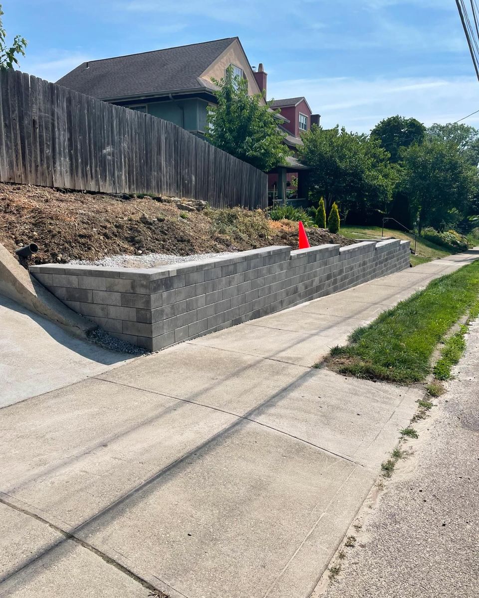 Retaining Wall Construction for J&R Visual Landscaping Inc in Haverhill, MA