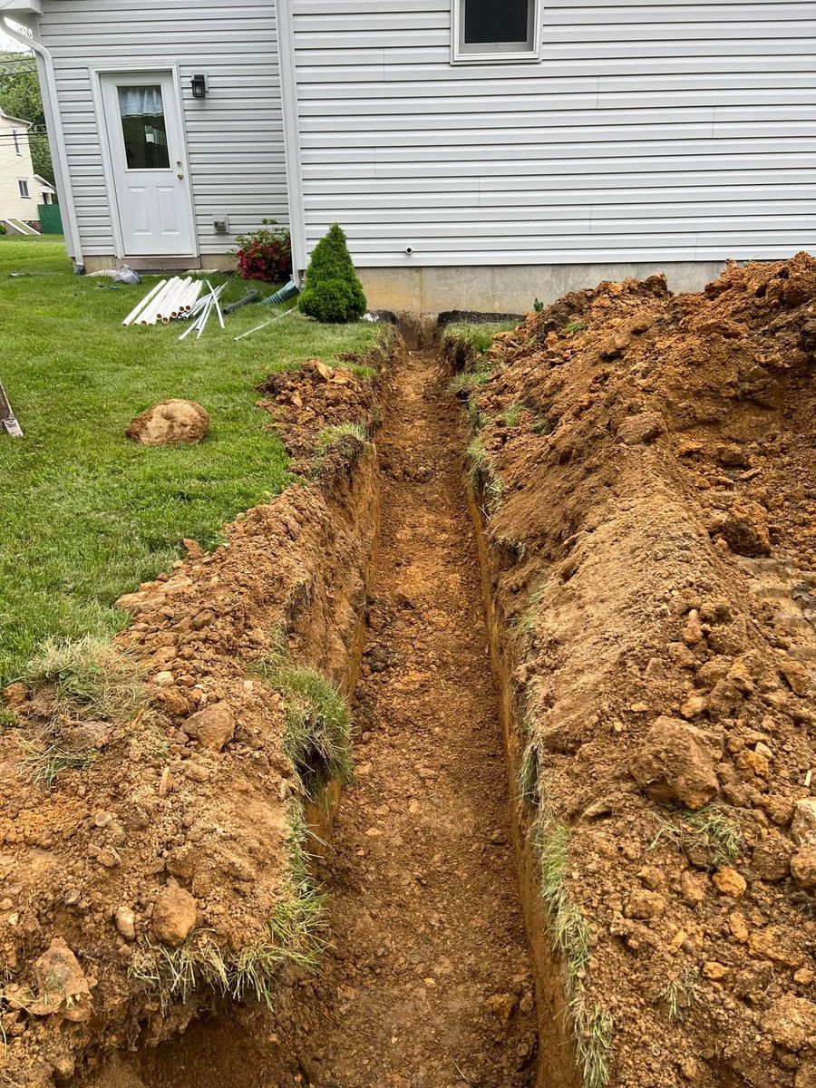 Trenching and Utilities Installation for CJS General Contracting LLC in Easton, PA