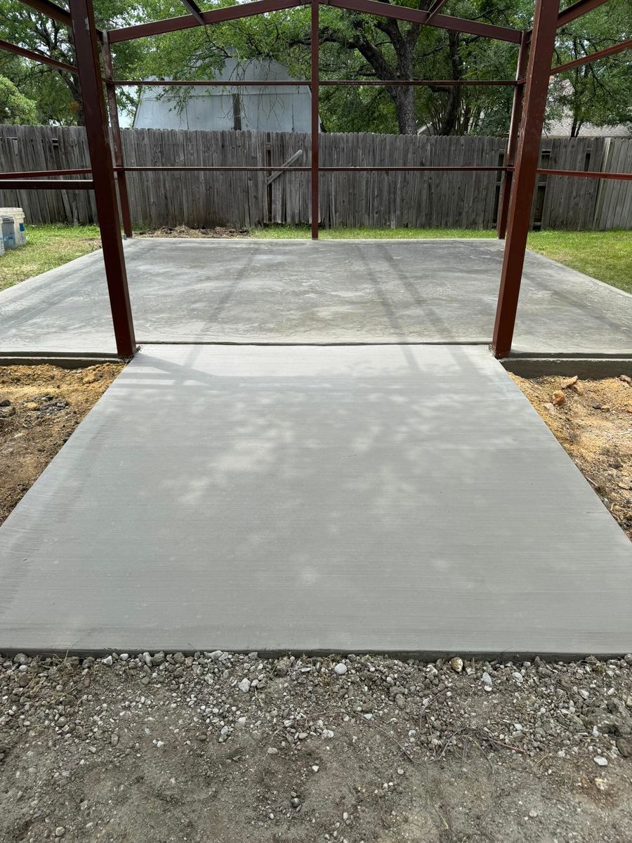 Patios for G2 Custom Concrete in Dallas, TX