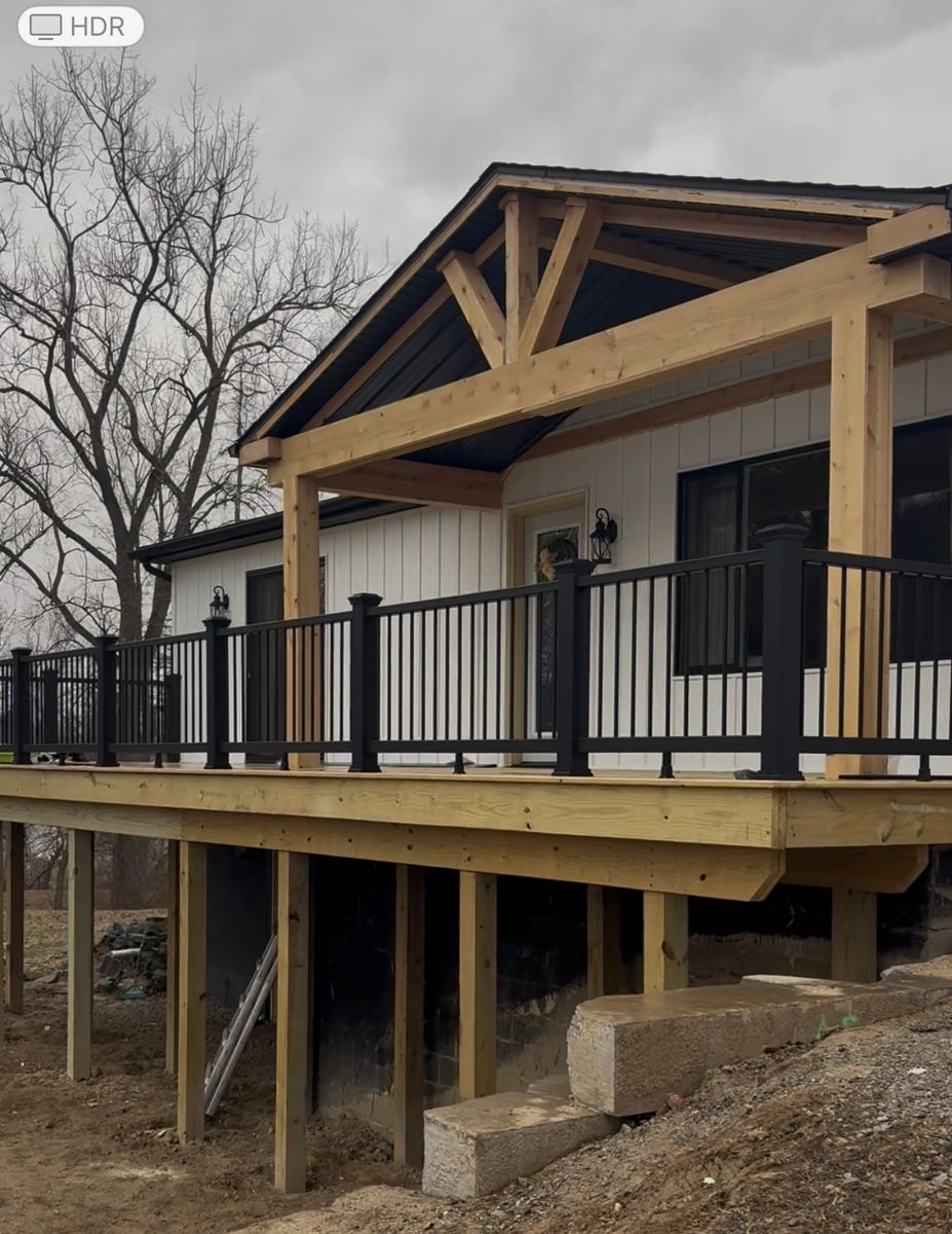 Deck Installation for Willson's Contracting in Davison, MI