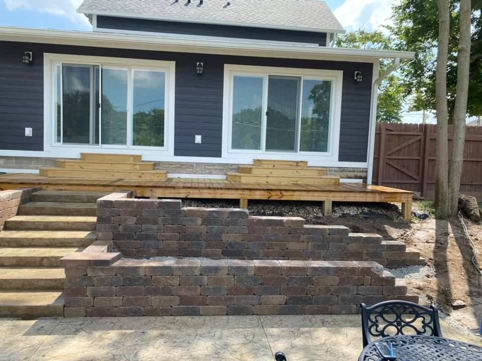 Retaining Wall Installation for Showplace Lawncare & Landscaping, Inc. in Pendleton , IN