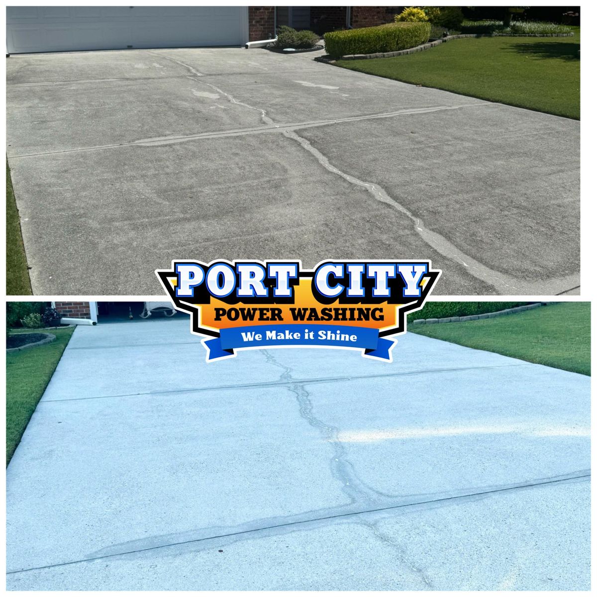 Driveway and Sidewalk Cleaning for Port City Power Washing in Wilmington, NC