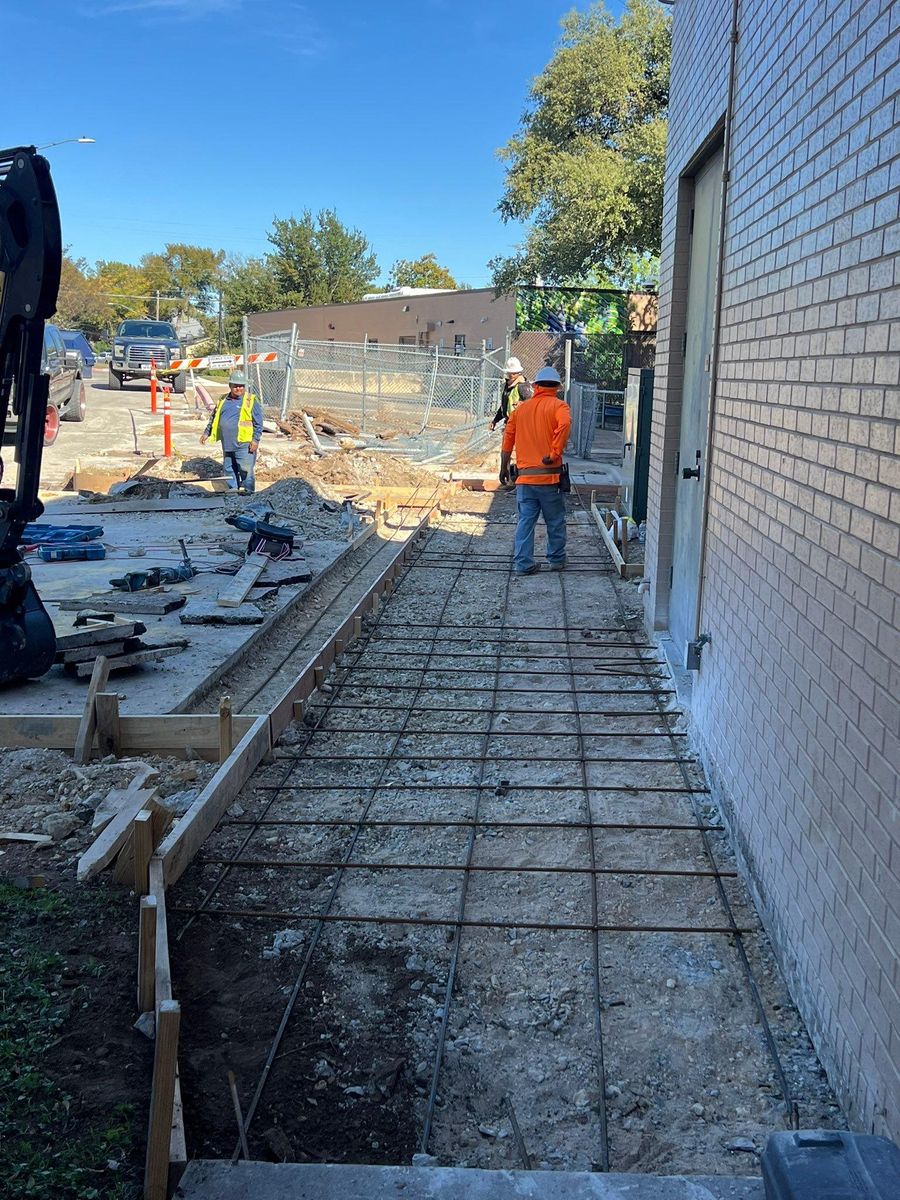 Sidewalk Installation for BMX Concrete in Bastrop, TX