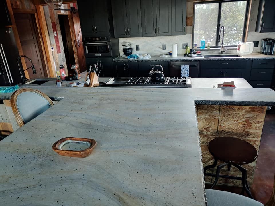 Custom Countertops for Hanlon Touched Concrete in Cotopaxi, CO