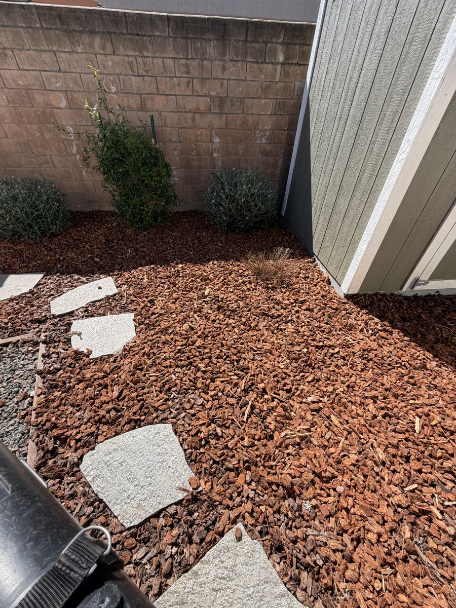 Mulch Installation for CBA Landscaping in Hayward, CA