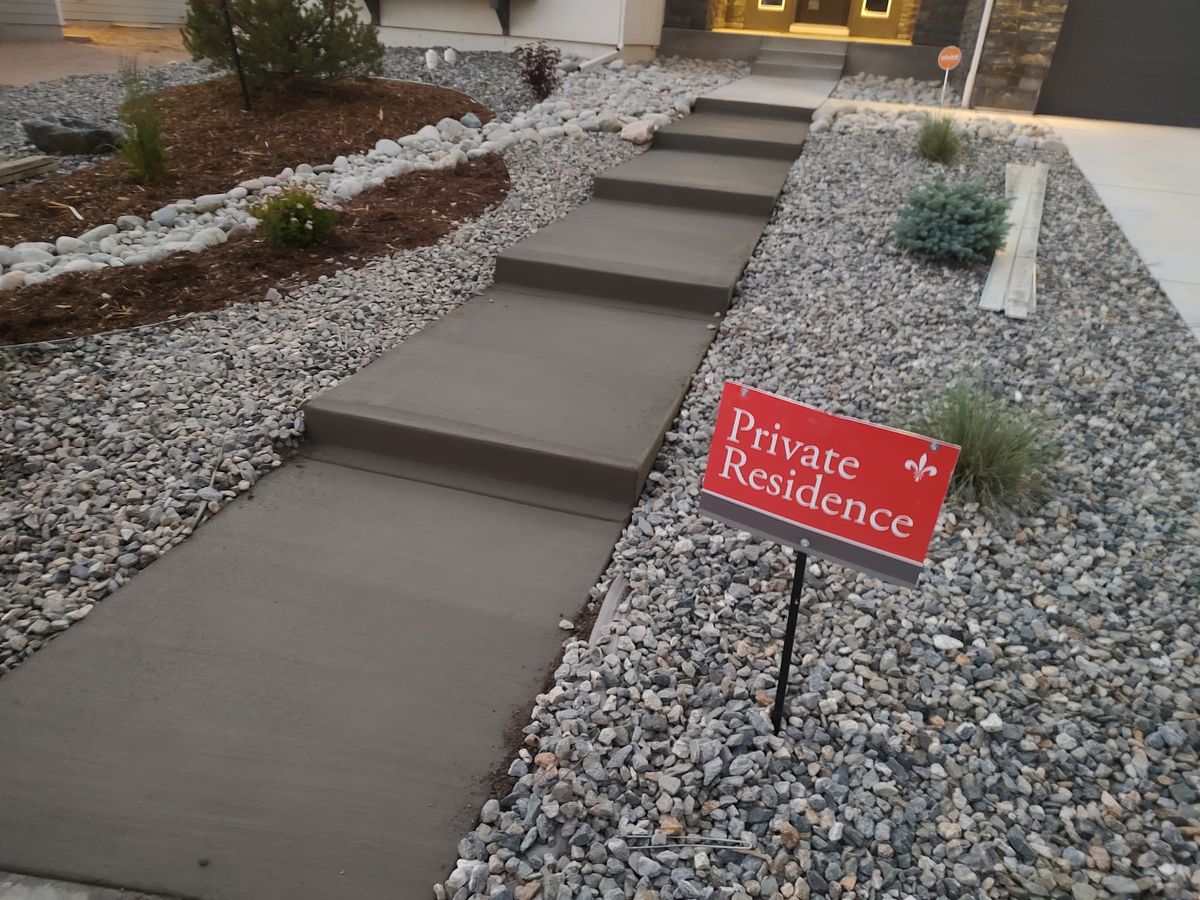 Sidewalks and Walkways for J and Son Colorado Concrete in Colorado Springs, CO