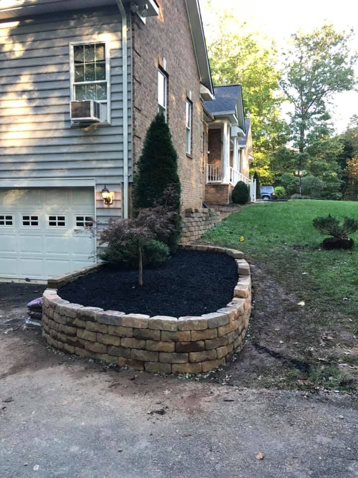 Retaining Wall Construction for Keyes Exteriors in Stafford, VA