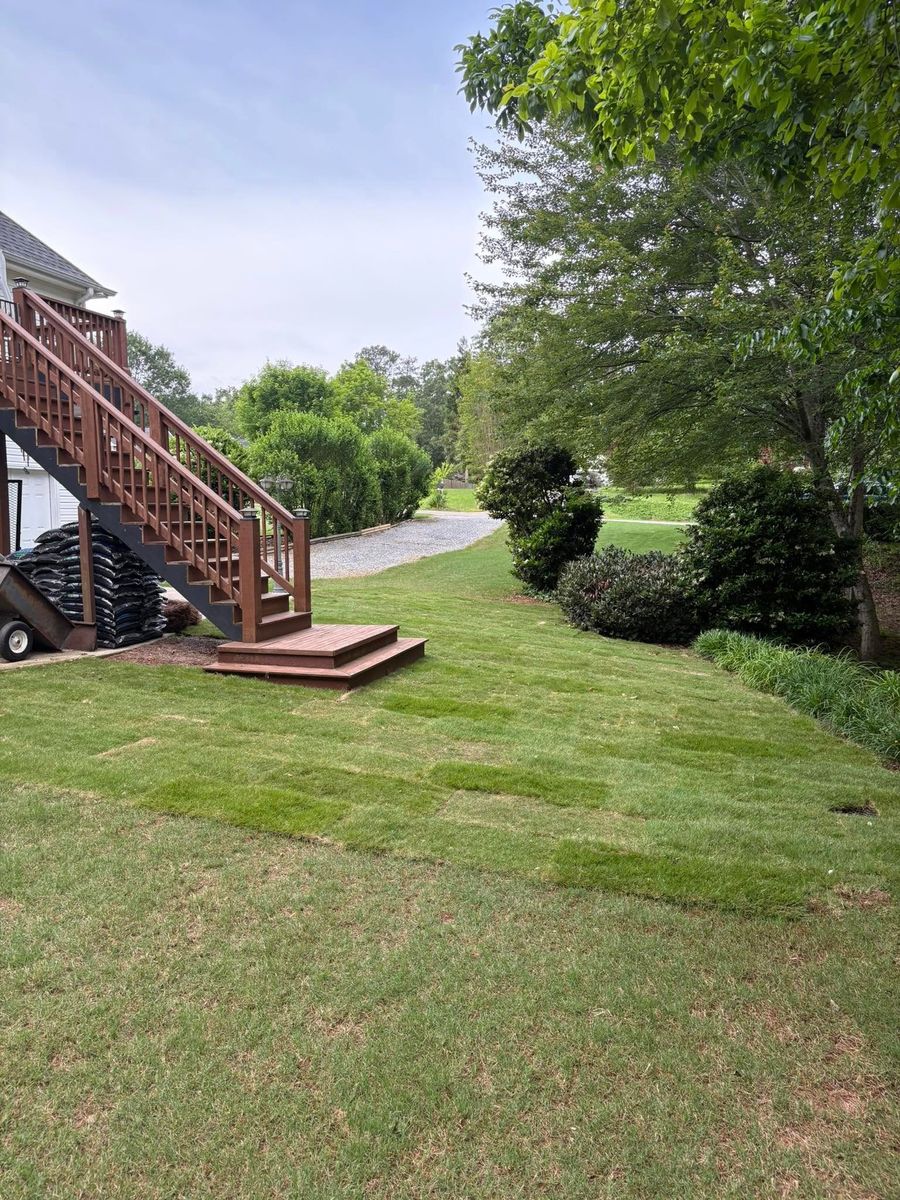 Mowing for Taylormade Lawn Management in Clarkesville, GA