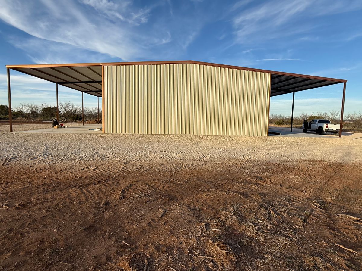 Metal Buildings for Bean Welding & Construction LLC in Ballinger, TX