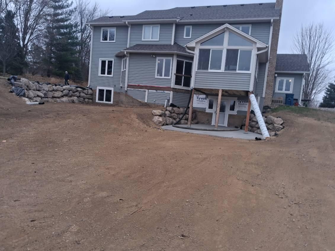 Retaining Wall Construction for Jamco in Monticello, MN