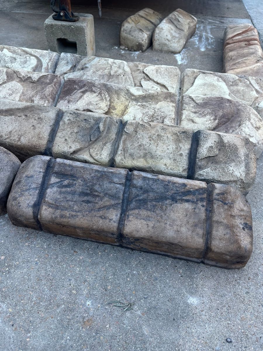 Stamped Concrete Installations for Texas Curb N Borders in Houston, TX