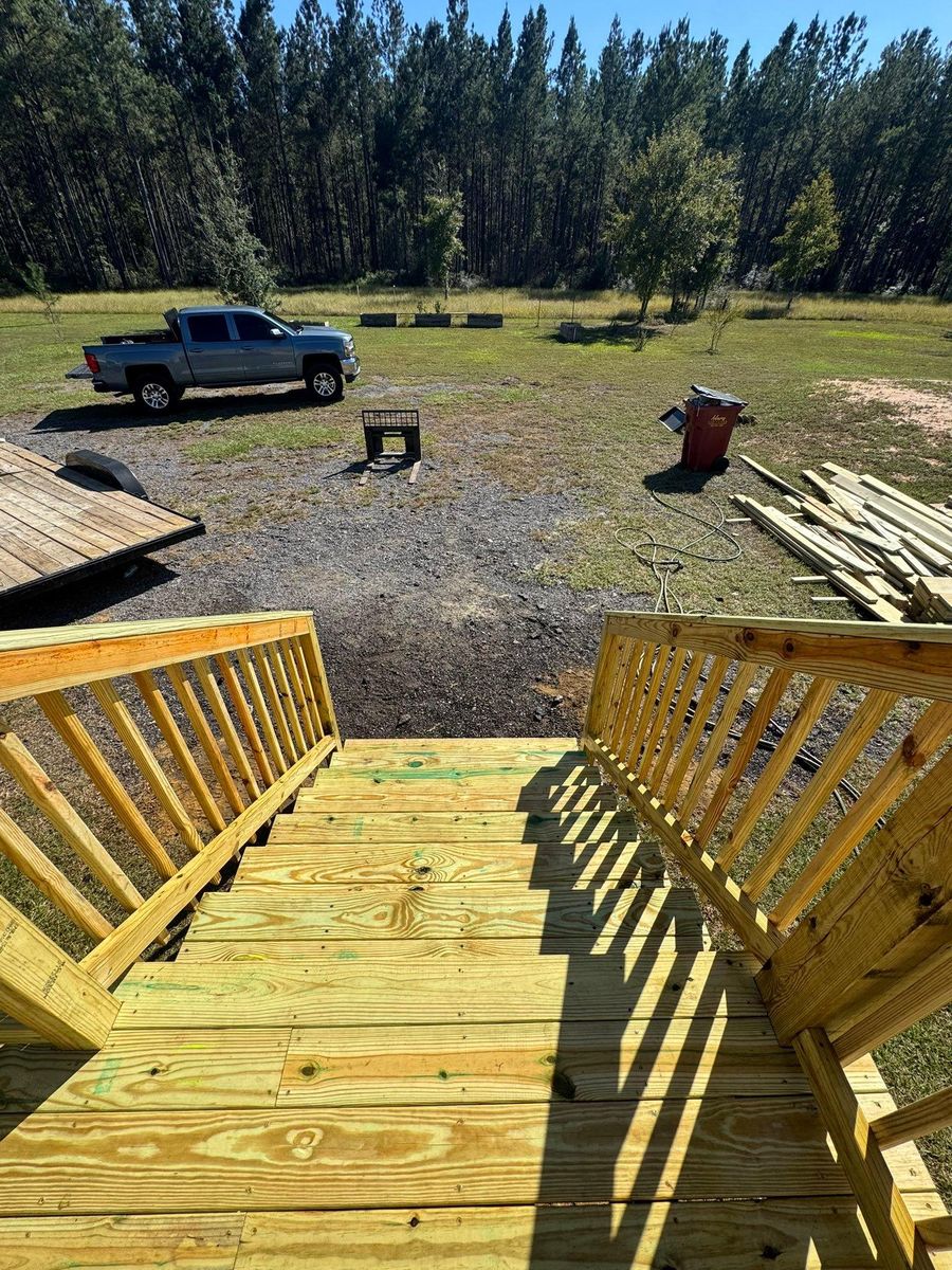 Deck and Patio Installation for C&G Fencing and Outdoor Services in Pensacola, FL