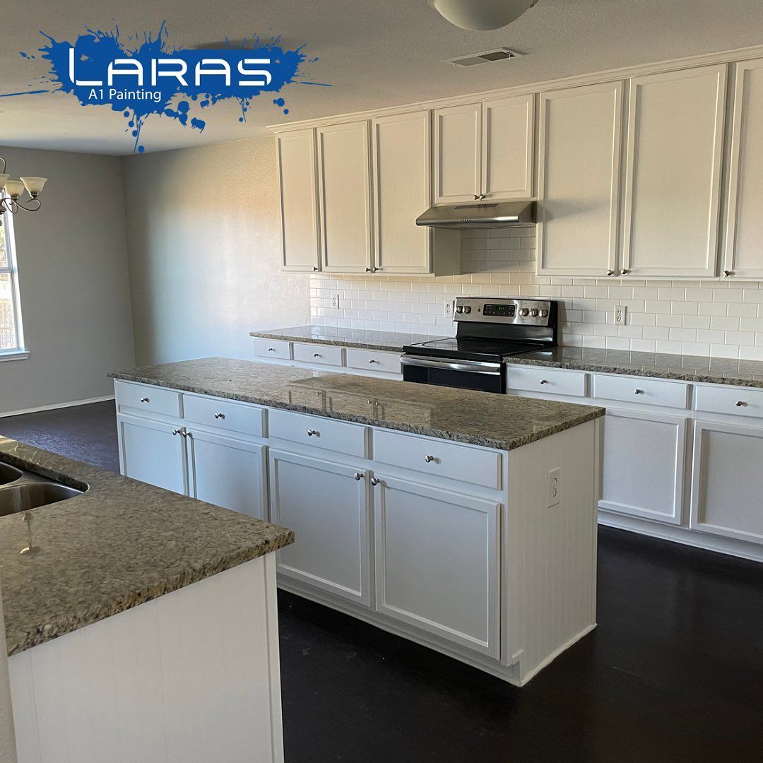 Kitchen and Cabinet Refinishing for Lara's A1 Painting in Dallas, TX