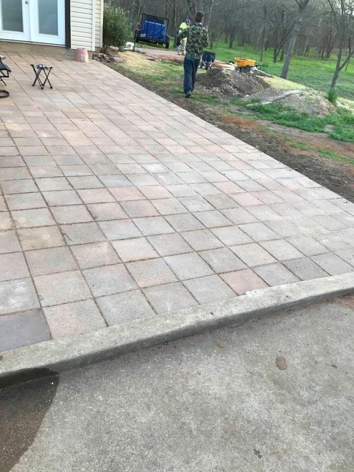 Patio Design & Construction for Davalos Masonry in Mesquite, TX