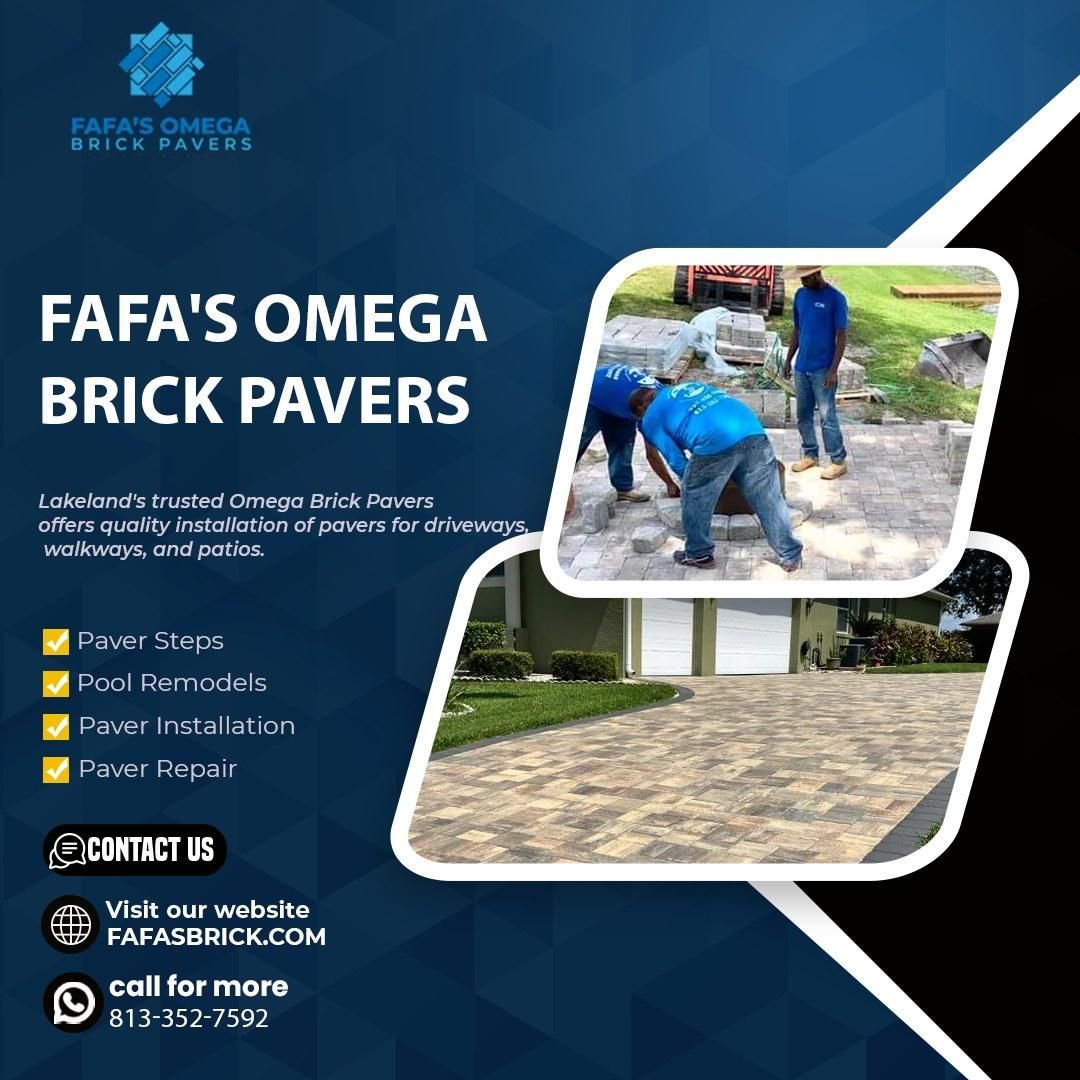 Pool Remodels for Fafa's Omega Brick Pavers in Lakeland, FL