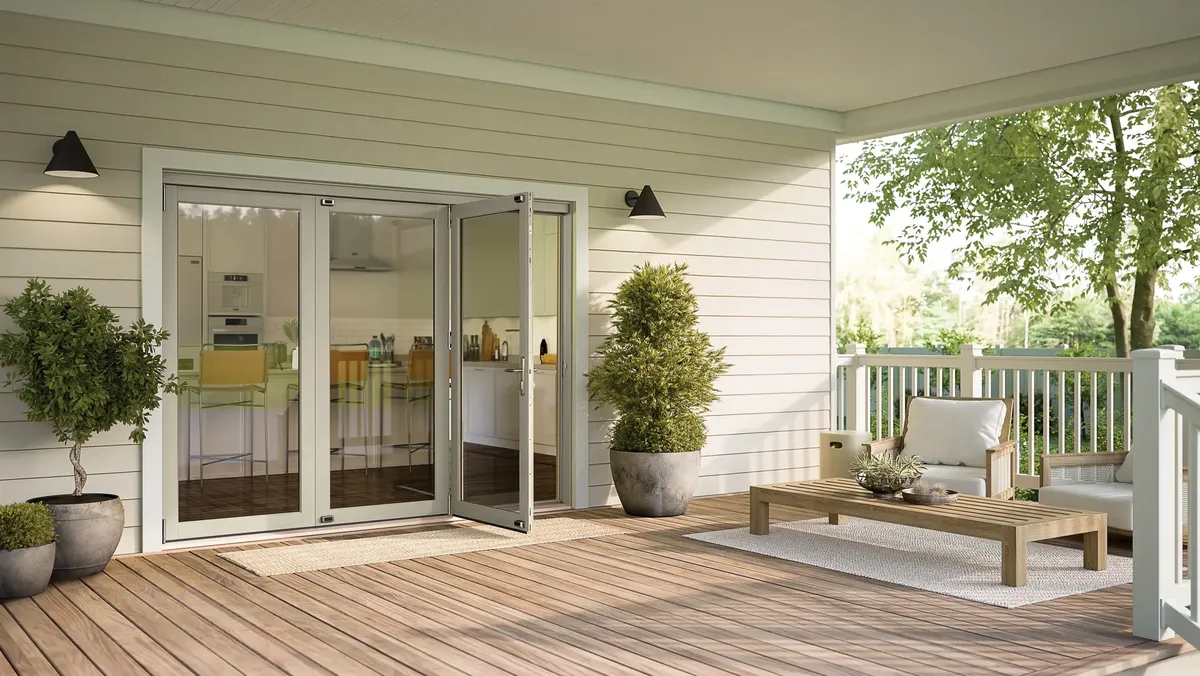 Marvin Bi-Fold Doors for Armour Contracting Services in Baltimore, MD