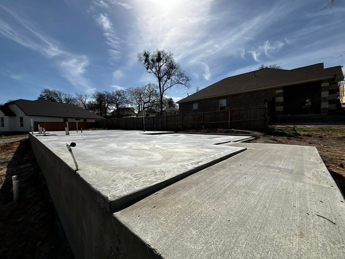 New Home Foundations for Maldonado's Concrete Construction in Dallas, TX