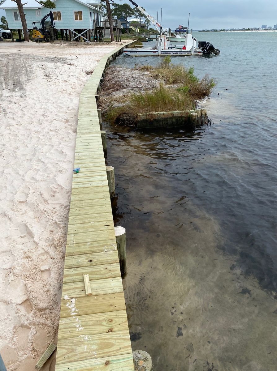  Seawalls for Gilley Marine Construction in Ono Island, AL