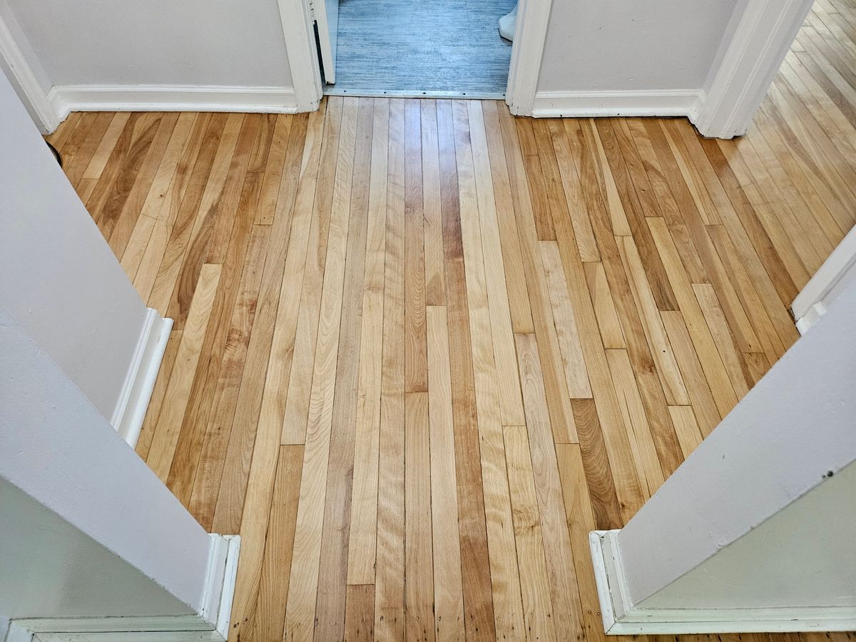 Refinish Old Hardwood for AVance Flooring in Bridgman, MI
