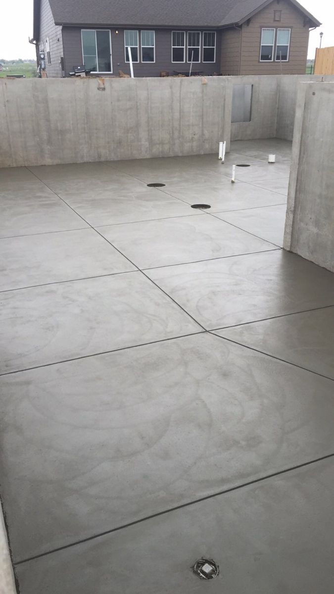 Concrete Slab Construction for B&M Concrete LLC in Longmont, CO