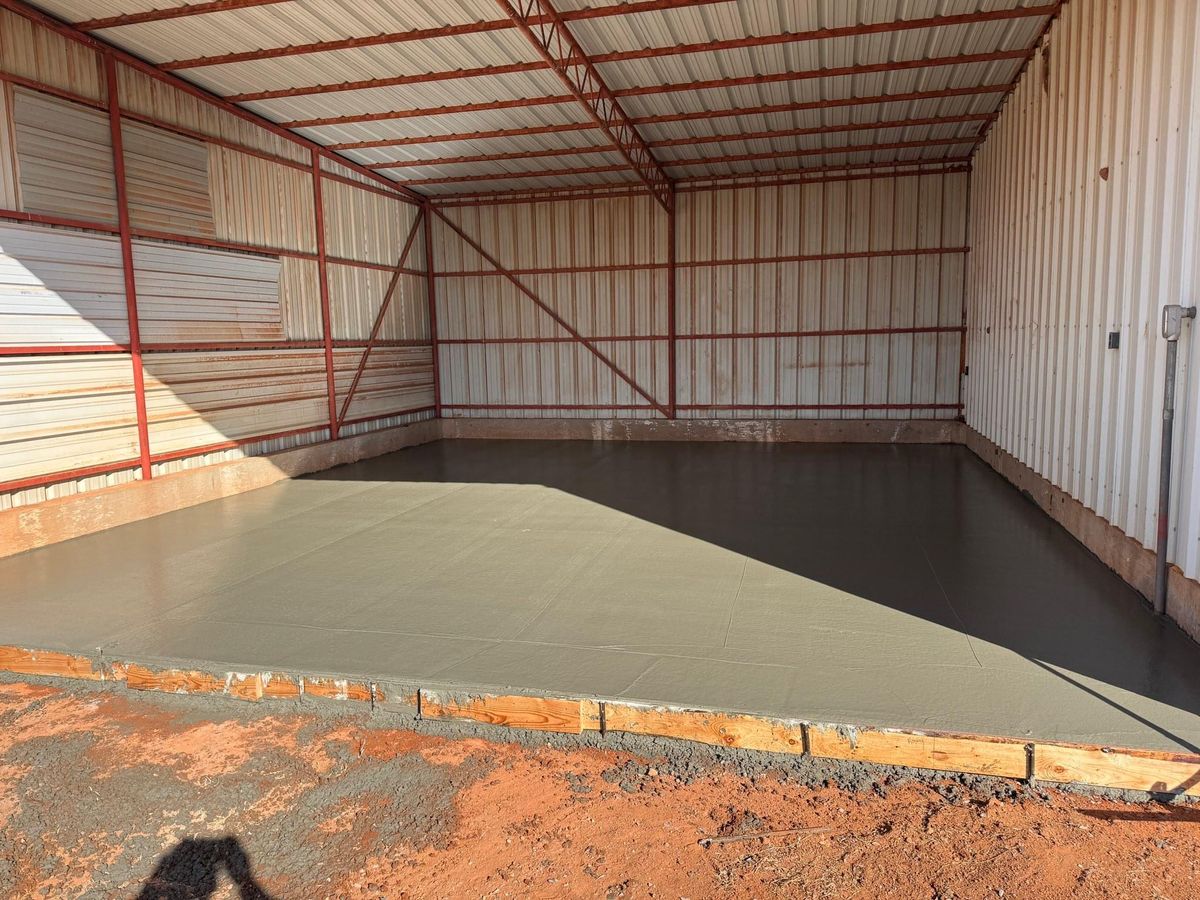 Concrete Slab Construction for TC Concrete in Elk City, OK