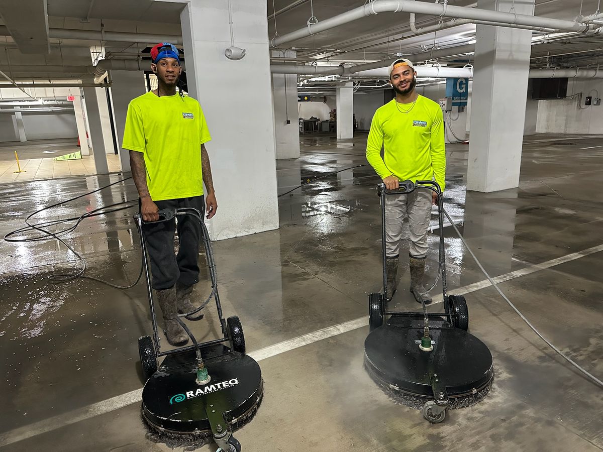 Parking Garage Cleaning for Power Pressure Wash in Houston, TX
