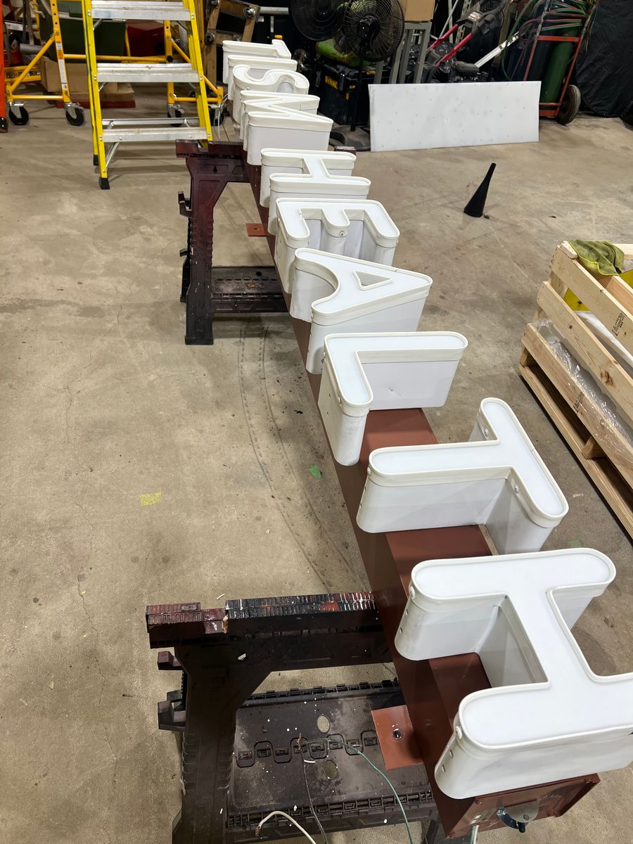 Custom Sign Installation for MTZ Signs in Janseville, WI