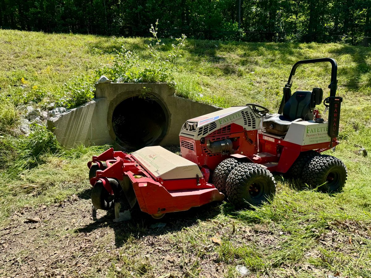 Slope Mowing for Fayette Property Solutions in Fayetteville, GA