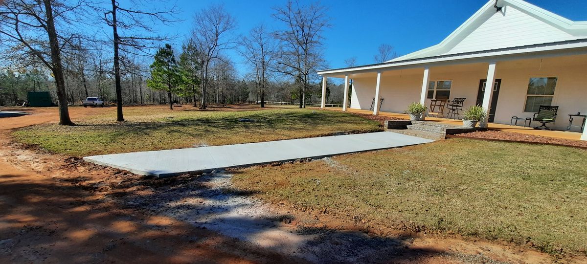 Concrete for HE Diversified Land Services in Americus, GA