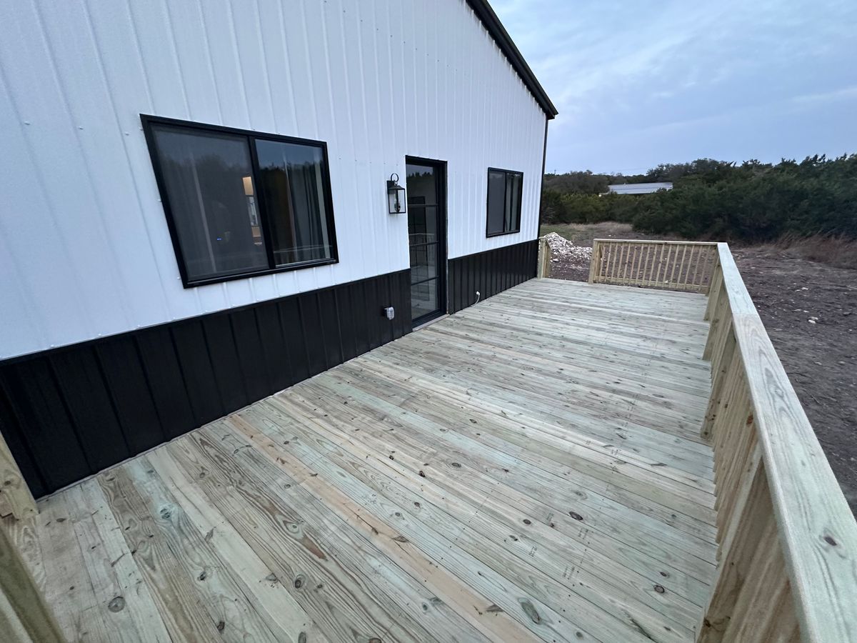 New Deck Builds for Timberline Deck and Patio LLC in Waco, TX