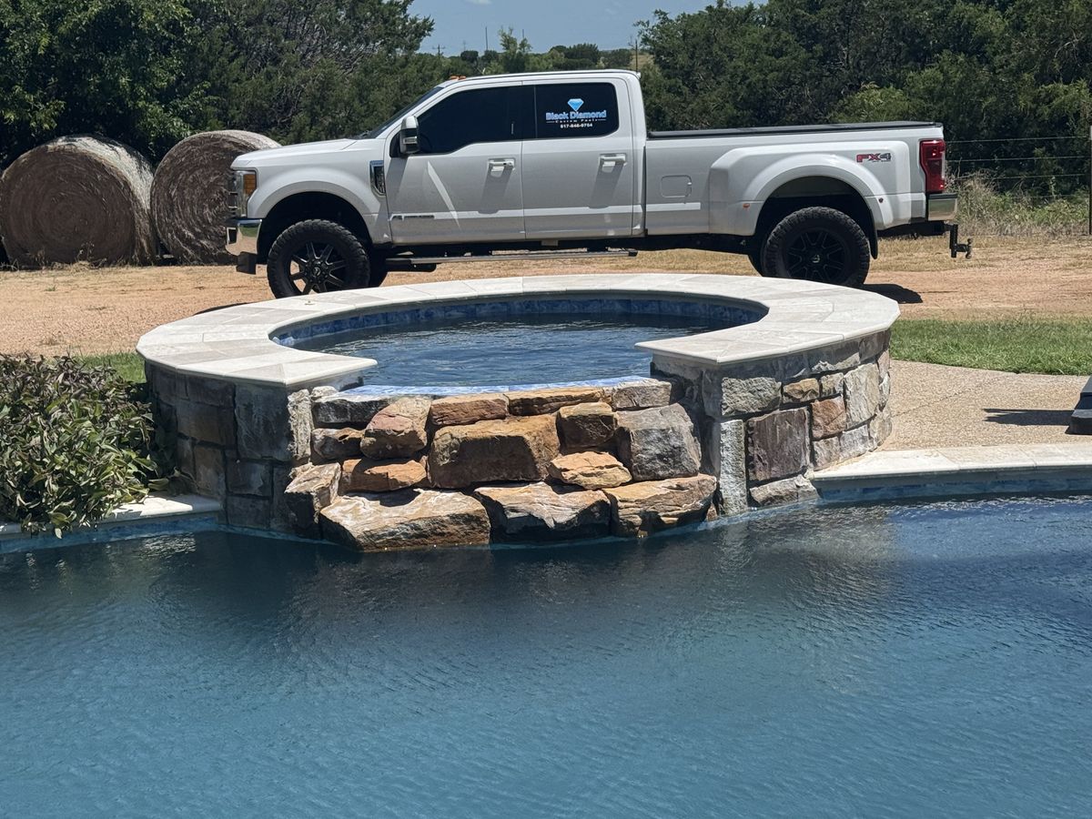 Pool Deck Paving for Black Diamond Custom Pools LLC in Azle, TX