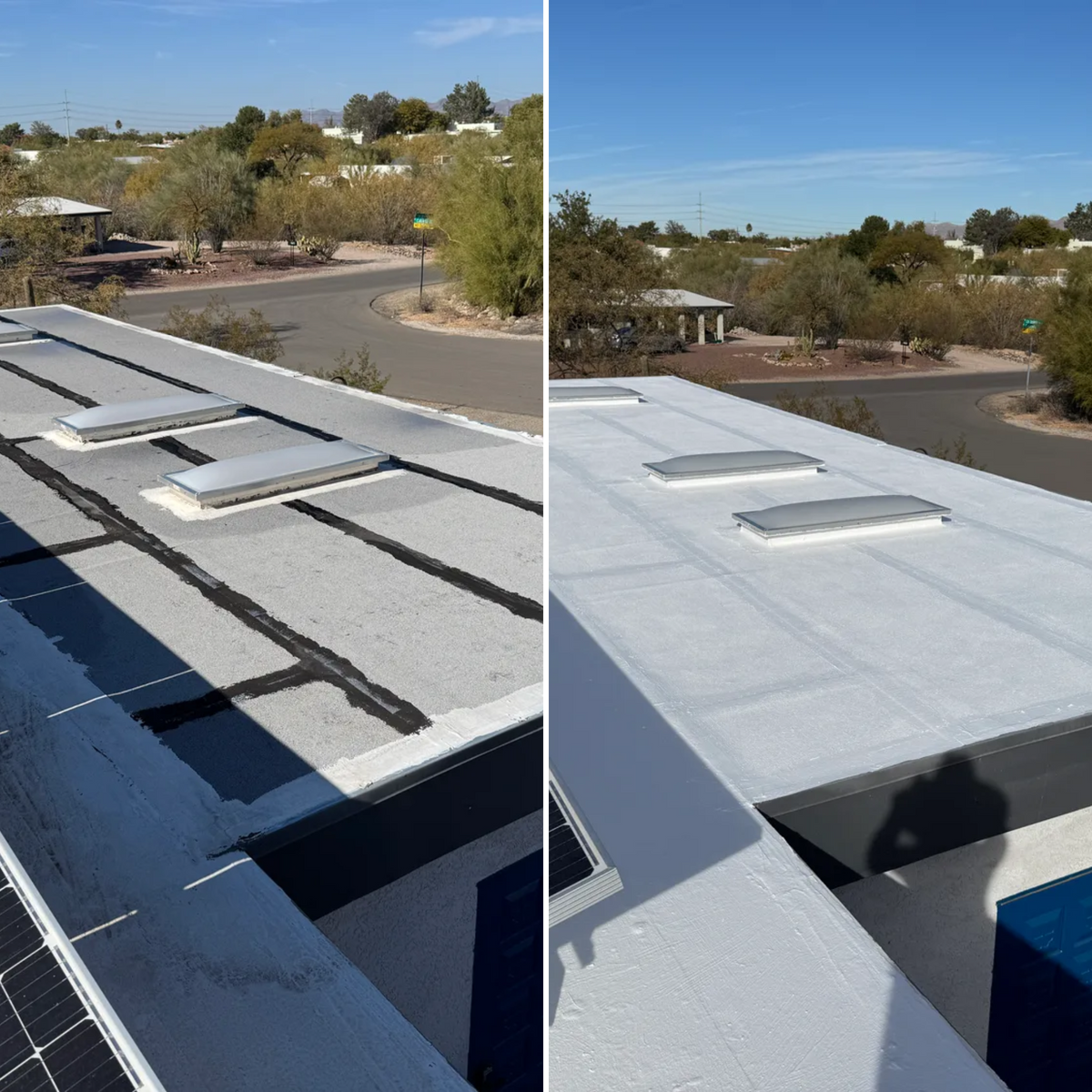 Roof Coating for Eco Form Construction in Tucson, AZ