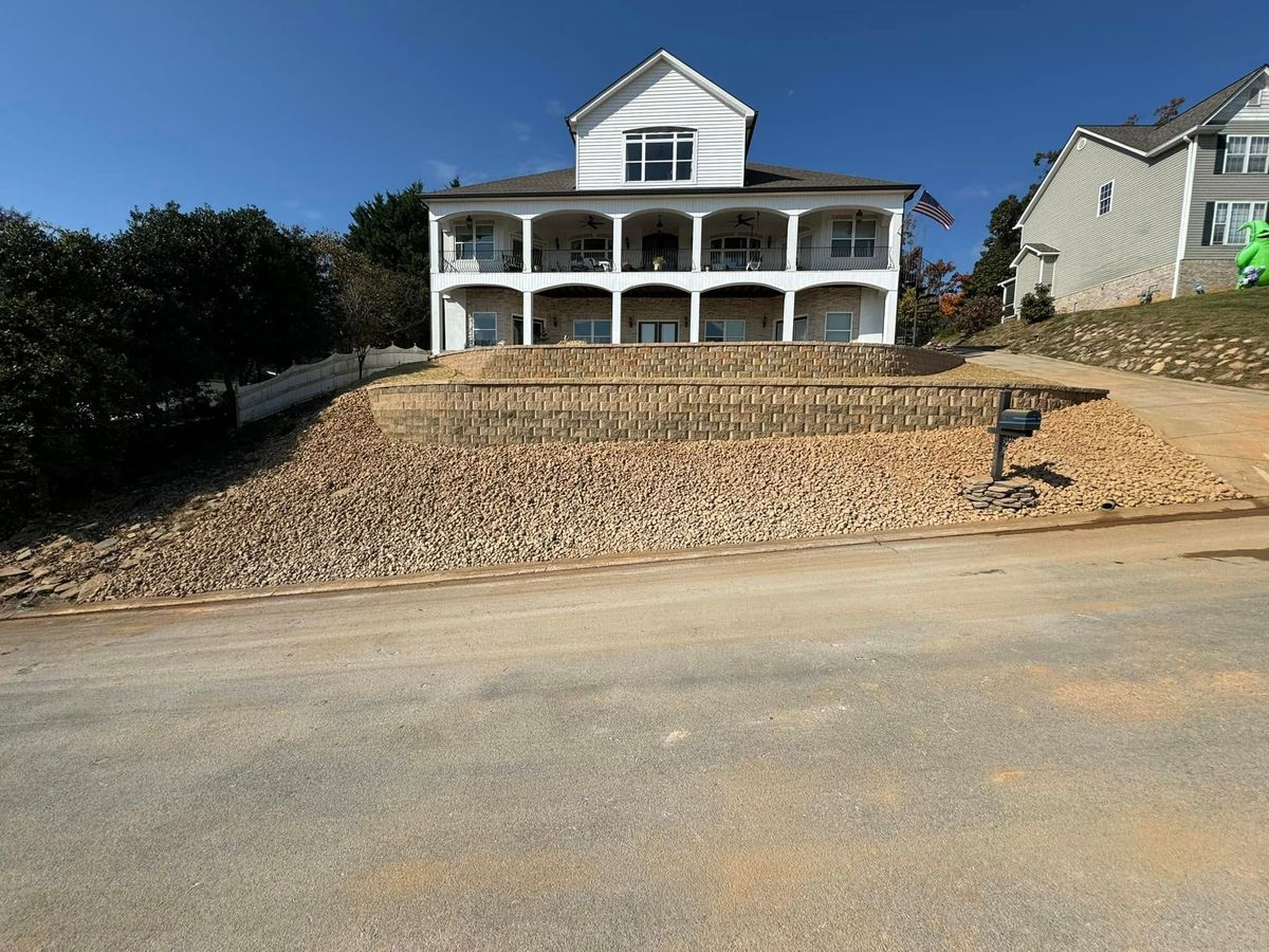 Retaining Wall Construction for Southeast Land Services in Cleveland, TN
