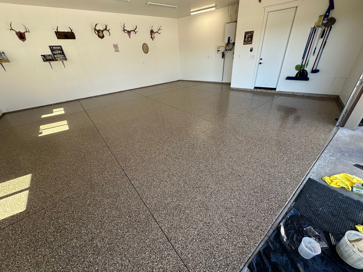 Epoxy Garage Coatings for PRYME EPOXY LLC in Mayer, AZ