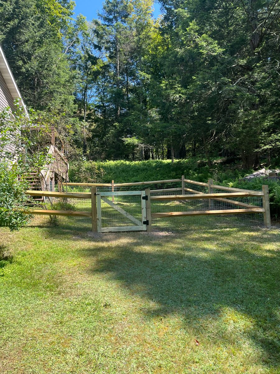 Fence Installation for Wood Home Creations in Carbondale, PA