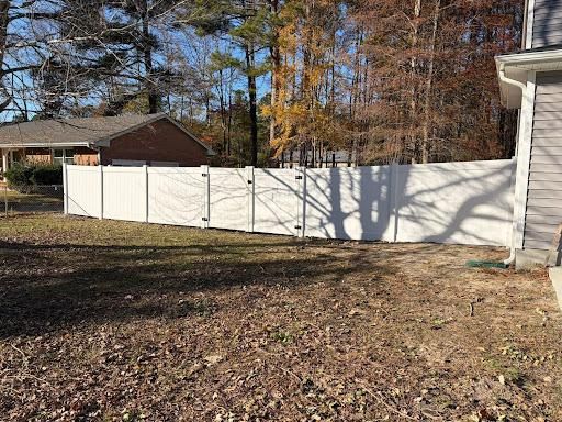 Fence Installation for RedLine Fencing in Moyock, NC