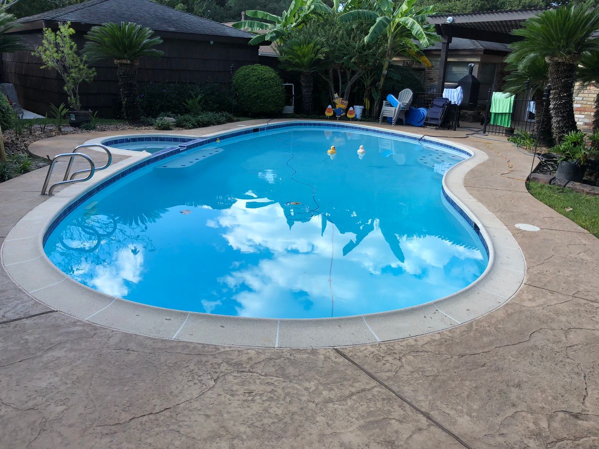 Pool Remodels for Texas Curb N Borders in Houston, TX