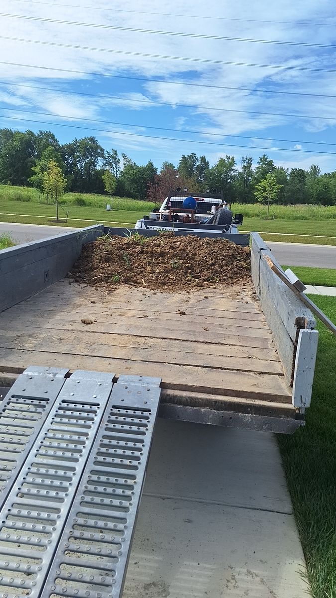 Mulch dirt and rock delivery. for Precision Paving and Sealing LLC  in Waterford Township,  MI