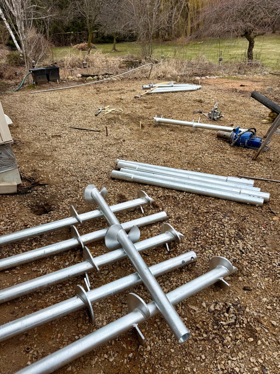 Grounds Screws and Helical Piers for Tru Frame Outdoor Structures in Menasha, WI